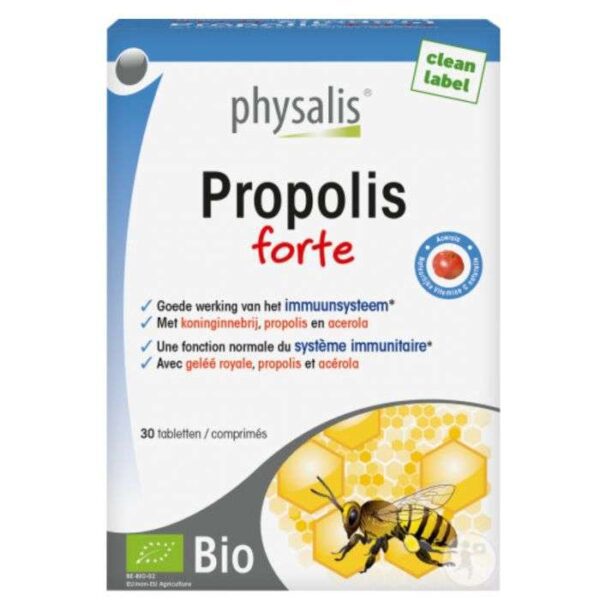 Physalis Propolis Forte 30 comprimés – Complément alimentaire à base de propolis pour renforcer les défenses naturelles – Parapharmacie Kénitra Maroc
