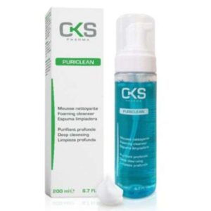 CKS Puriclean mousse nettoyante 200 ml, nettoie en douceur et purifie la peau, convient aux peaux sensibles, disponible à Kénitra
