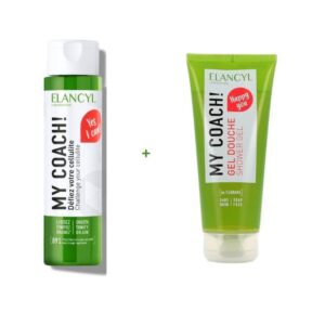 Elancyl Offre My Coach Crème + Gel Douche, duo soin minceur et nettoyage doux, disponible en parapharmacie à Kénitra Maroc