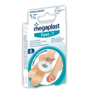 Megaplast Pansement pour durillons boîte 6, soin protecteur pour soulager et traiter les durillons, disponible en parapharmacie Kénitra