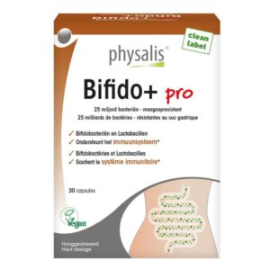 Physalis Bifido+ Pro 30 capsules – Complément probiotique pour la flore intestinale – Parapharmacie Kénitra Maroc