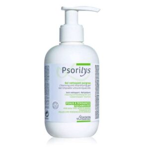 LCA-Pharma Psorilys gel nettoyant surgras 200 ml, soin doux apaisant pour peaux sensibles et irritées, disponible à Kénitra Maroc
