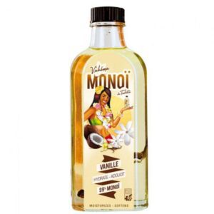 Vahema Monoï de Tahiti Vanille, huile parfumée nourrissante pour peau et cheveux, soin naturel exotique, disponible en parapharmacie Kénitra
