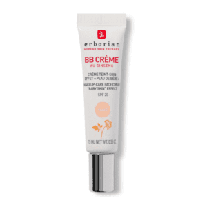 BB crème Erborian au ginseng teinte claire avec SPF20, hydrate, unifie et protège la peau pour un teint lumineux et naturel, disponible en parapharmacie à Kénitra et parapharmacie en ligne.