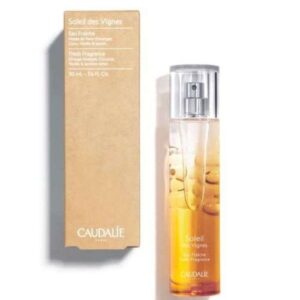 Eau fraîche Caudalie Soleil des Vignes 50 ml, parfum léger et rafraîchissant inspiré des vignobles, disponible en parapharmacie à Kénitra et parapharmacie en ligne.