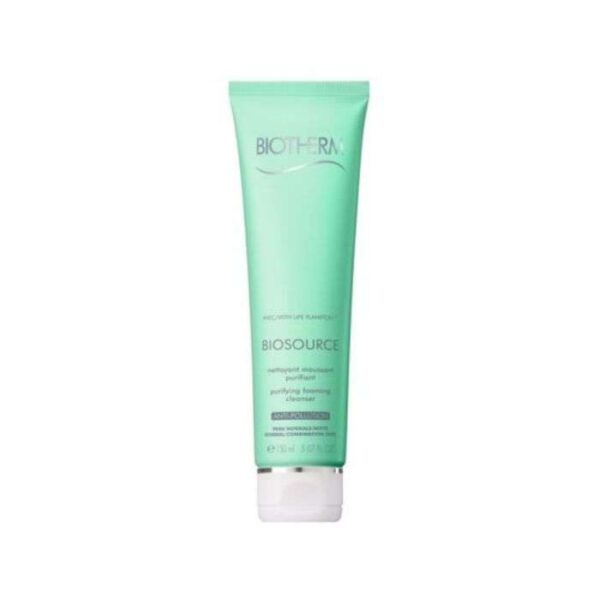 Nettoyant moussant purifiant Biotherm Biosource 150 ml – adapté peau normale à mixte, disponible en parapharmacie à Kénitra