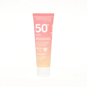 ALPHANOVA Crème Solaire Visage SPF 50+ très haute protection, certifiée bio, disponible en parapharmacie à Kénitra et sur notre parapharmacie en ligne